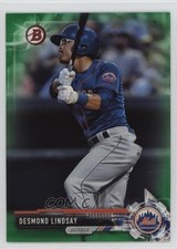 2017 Bowman Draft Green /99 Desmond Lindsay #BD-142 1cx3