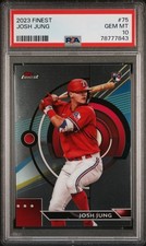 2023 Topps Finest Josh Jung PSA 10 GEM MT RC rookie