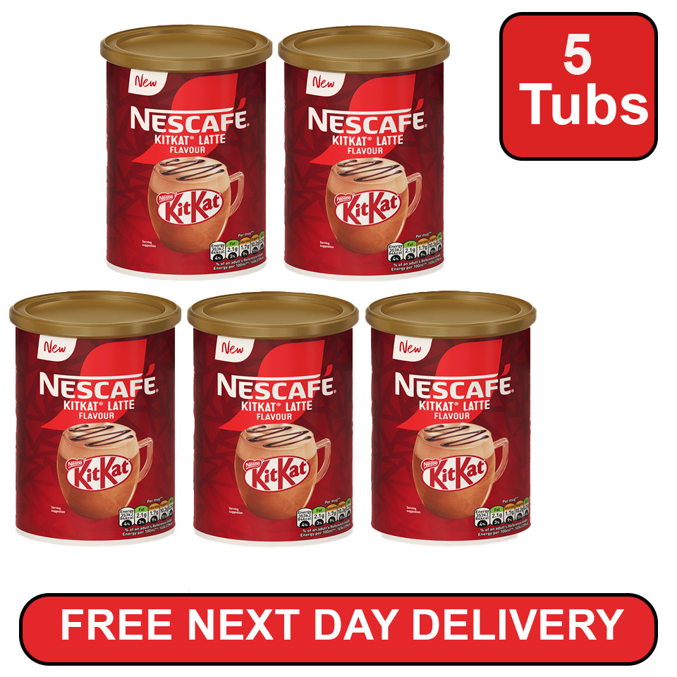 NEW NESCAFÉ KitKat Latte Instant Coffee Tub, 273g (Pack of 2) – 546g Total - Image 3
