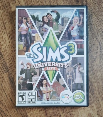 The Sims 3 University Life PC Expansion Pack Win Mac DVD-ROM Software