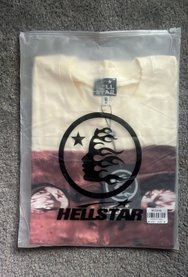 HELLSTAR Men's Path 2 Paradise Graphic Logo Crew Neck T-Shirt White, Size M