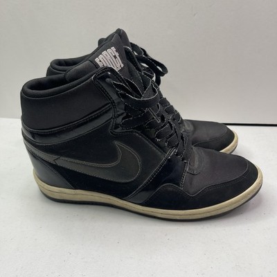 Nike Force Sky High Black Anthracite White Hidden Heel High Top Women's 11