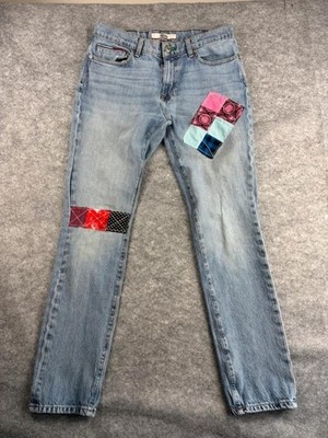 Vintage Tommy Hilfiger Patchwork Jeans Reworked Distressed Denim One of One