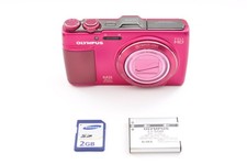 OLYMPUS SH-25MR Red Compact Digital Camera Tested Working Seller Japan S