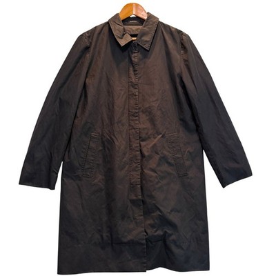 Vintage Barney s New York Jacket Women Large Black Long Coat Designer Button 90s