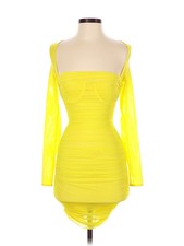 House of CB Women Yellow Cocktail Dress XS