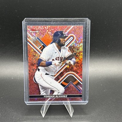 2022 Topps Finest - Yordan Alvarez #56 Rose Gold Mini-Diamond Refractor /50