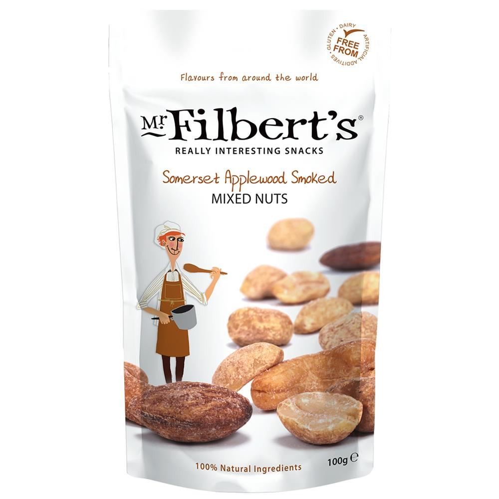 Mr Filberts Somerset Applewood Smoked Mixed Nuts 100g Pack of 12 - Image 5