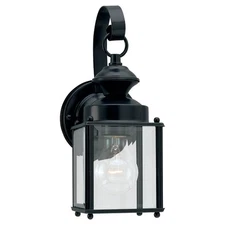 Roseto SGWS33612 Union 1 Light 11" Tall Outdoor Wall Sconce - Black