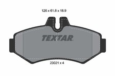 Bremsbelagsatz Hinten Bosch-System f&uuml;r Mercedes W461 W463 Sprinter B903 ab 79->