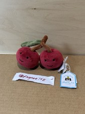 Jellycat Genuine Fabulous Cherry Fruit Soft Toy Plush Rare Retired BNWT New