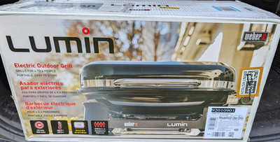 Weber Lumin Compact Electric Grill Black 92010901 NEW Sealed Box