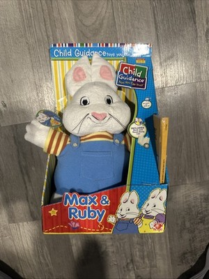 Vintage Max & Ruby 12'' Plush Max w/ Book & CD Child Guidance Nick Jr Jakks