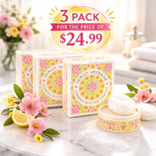 (3 PACK) LEMON VERBENA Dusting Powder, After-Bath Body Powder, 4 oz.