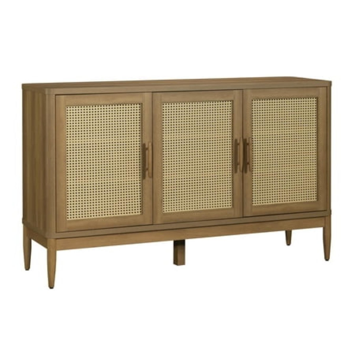 Better Homes & Gardens Springwood Caning Sideboard, Light Honey