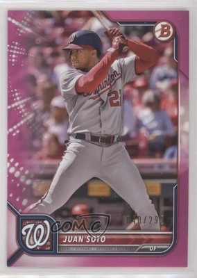 2022 Bowman Fuchsia Border 40/299 Juan Soto #10 rf2