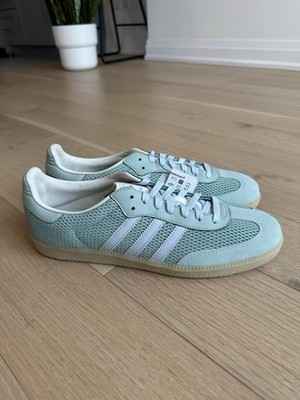ADIDAS SAMBA OG HAZGRN/SKYTIN/OWHITE Men s 14 BNIB 