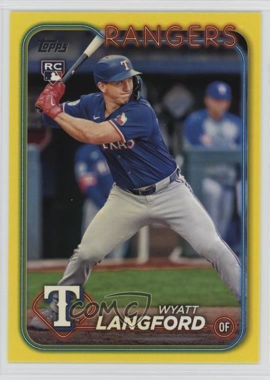 2024 Topps Update Yellow Wyatt Langford #US151 Rookie RC
