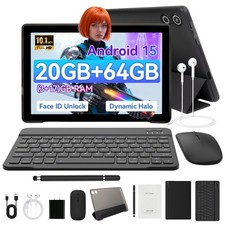 10.1 inch Android 15 Tablet 20(3+17)GB RAM 64GB ROM LCD HD 5000mah Dual Camera