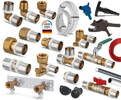 Fairpress Pressfitting TH Kontur für Verbundrohr DVGW  16 20 26 32 mm Fitting