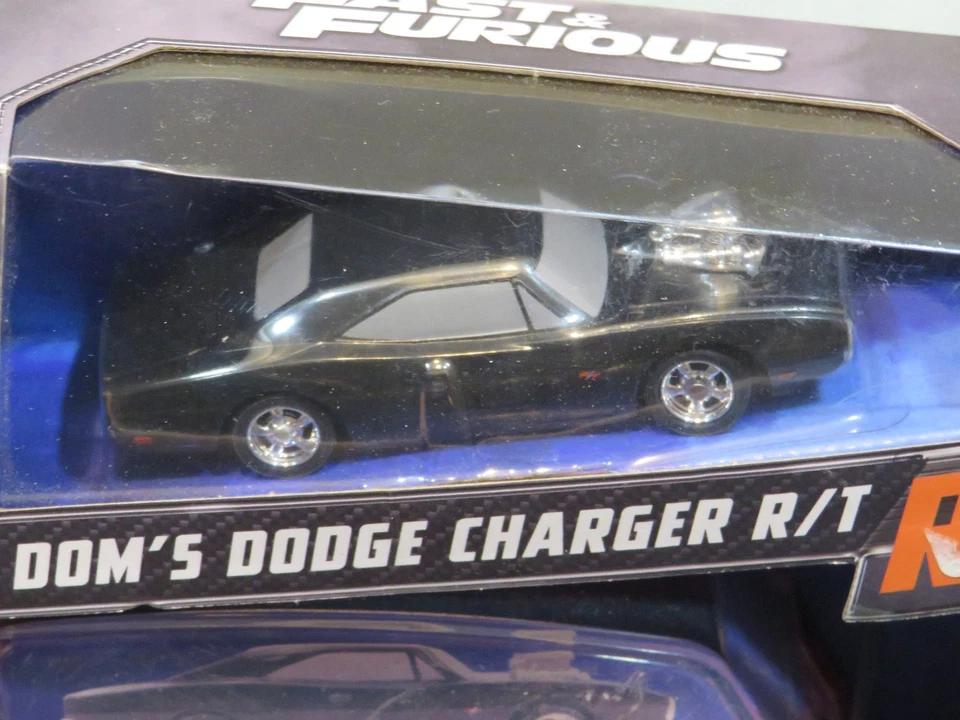NIB Jada Fast & Furious 1:55 Dom's Dodge Charger R/T R/C Car #33733 - Image 3 of 4