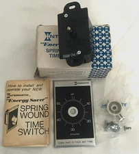New Old Stock INTERMATIC F60M Spring Wound Time Switch 60 Min w/o Hold Feature