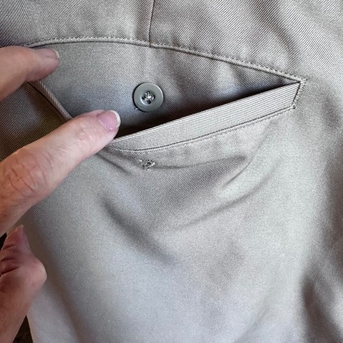 Nike Golf Shorts Mens 34 Khaki Tan Pleated Fit Dry Performance Athletic Active - 第 4/9 張圖片