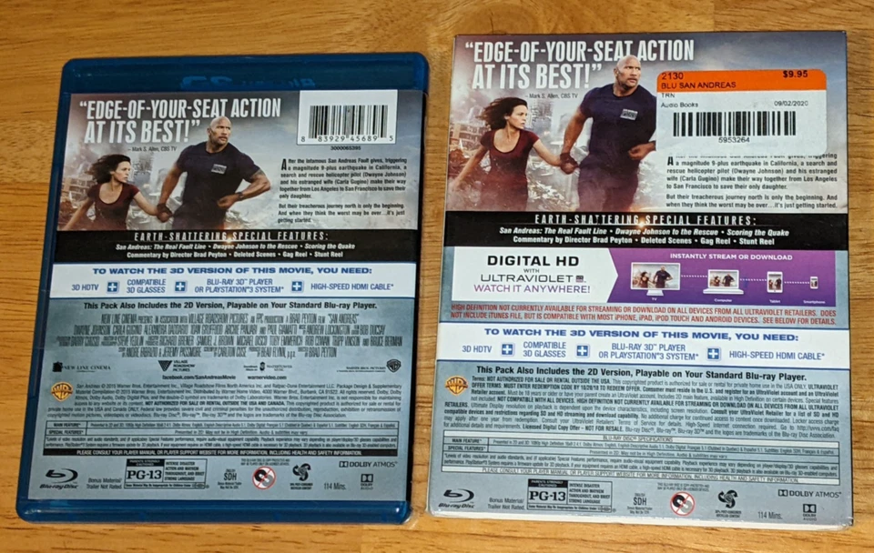 San Andreas (Blu-ray+DVD+3D) Only  Best Buy - Image 2 of 2