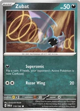 Zubat 110/182 SV04 Paradox Rift Pokemon 007766