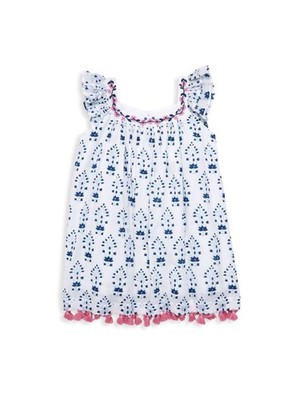 Roberta Roller Rabbit Mädchen Cloud Tizi Catia Kleid 4 Jahre 100% Baumwolle NEU