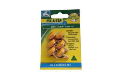 Fix-A-Tap 13mm 1/2'' Soft Turn Tap Valve - 6 Pack Australian Made