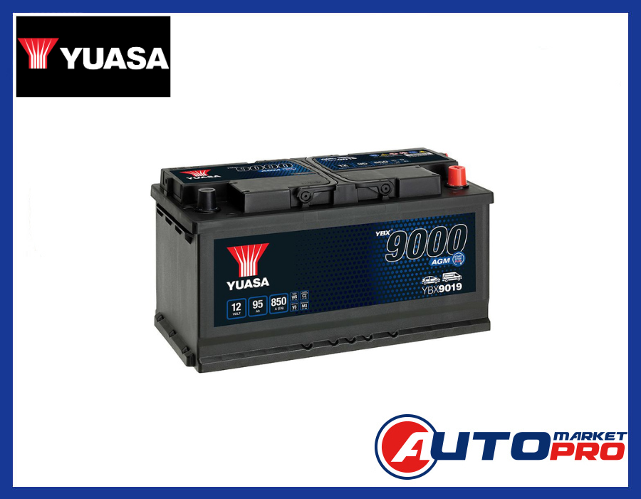YUASA YBX9019 BATTERIA AGM AD ALTE PRESTAZIONI 12V 95AH 850A SERIE YBX9000