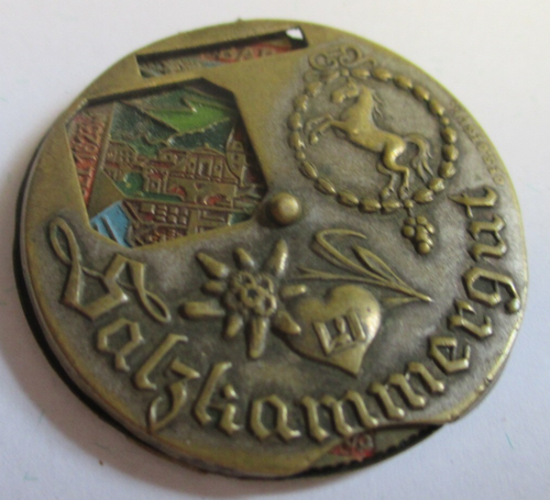 Chance ! Uralt & Rar mechanische Medaille Andenken SALZKAMMERGUT Ansichten
