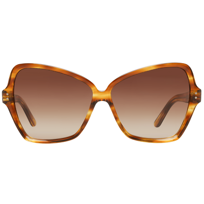 CELINE
Cl40064i 64mm Butterfly Sunglasses CELINE CL40064I 22C Clear Frame/Grey Mirrored Lens 64mm  main image 2