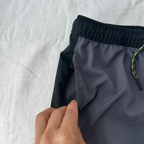 Hanna Andersson Active MadeToBreathe Basketball Shorts Gray Black Kids 10 - Picture 7 of 9