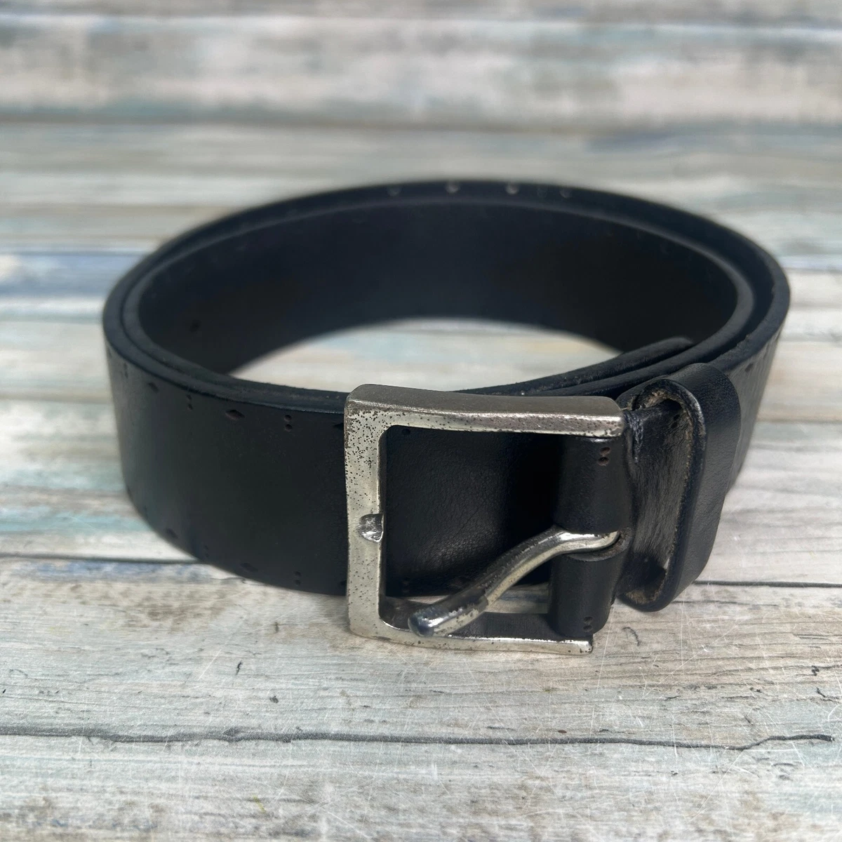Vintage Neil Martin Genuine Leather Belt Lt Brown Brass Buckle Sz 34 Minimalist martine wester belt products for sale | eBay UK main image 2