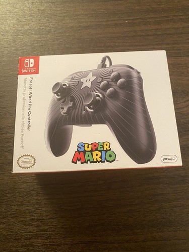 1 NEW PDP Nintendo Switch Faceoff Wired Pro Controller Super Mario Star - Picture 1 of 2