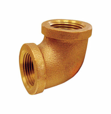 Lot of 5 JMF 1 in. Dia. x 1 in. Dia. FPT To FPT To Threaded Red Brass Elbow