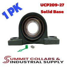 1-11/16" Pillow Block Bearing, UCP209-27 Solid Foot P209 1PK