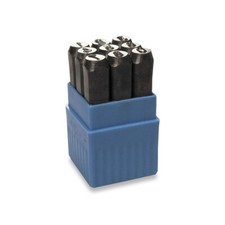 SET PUNZONI STAMPINI NUMERI 9pz DA 7mm TIMBRI NUMERI ALFA