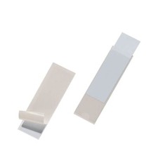 Image of Durable POCKETFIX Self-Adhesive Clear Label Sleeve Pockets | 10 Pack | 100x30mm