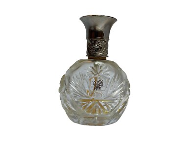 Ralph Lauren Vintage Parfüm Flasche Glas Deckel Verziert Made in U.S.A.   1989