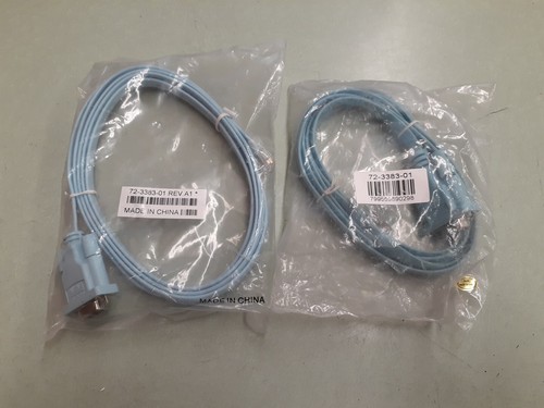 (2) Cisco Console Cable - RJ-45 to Serial DB9 - 72-3383-01 | eBay