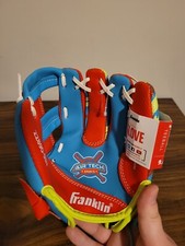 Franklin Air Tech Sports Youth Tee-Ball Glove 9.0  RHT Multicolor NEW Read