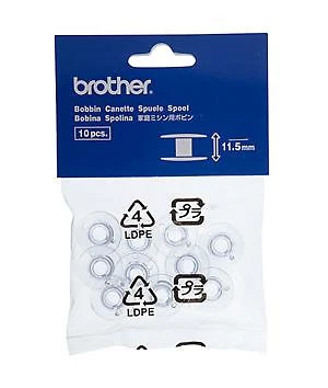 GENUINE Brother Sewing Machine Bobbins 11.5 pkt 10 SFB SA156 XA5539151- A896