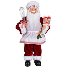 Weihnachtsmann Konditor Nicolas 30cm Weihnachten Deko Figur stehend Nikolaus