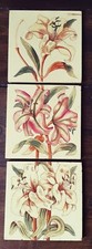 Set of 3 Antique Early Victorian Tiles