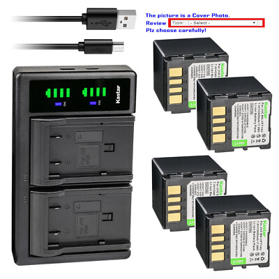 Kastar Battery LTD2 Charger for JVC BN-VF714 & JVC GR-D396 GR-D396AA GR-D396E