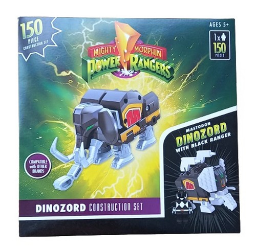 Power Rangers Construction Set MASTODON Dinozord Black Ranger - 150 Pieces - Picture 1 of 6