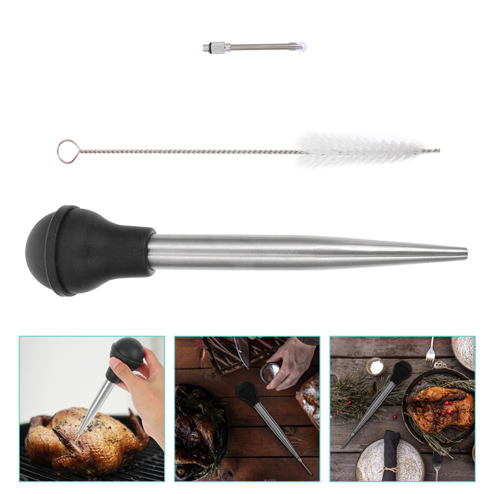 Turkey Baster Injector Stainless Steel Metal Needle eBay